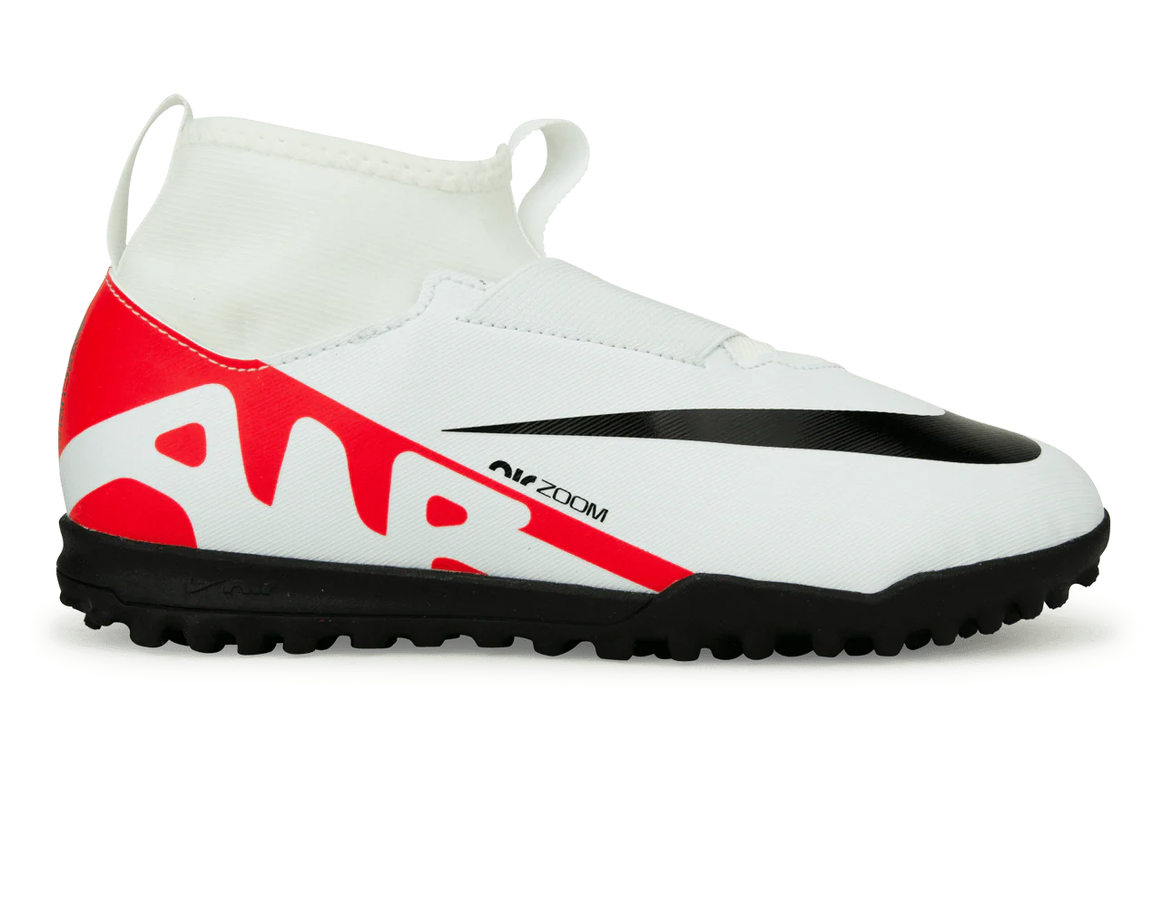Nike Kids Zoom Mercurial Superfly 9 Academy TF White/Red