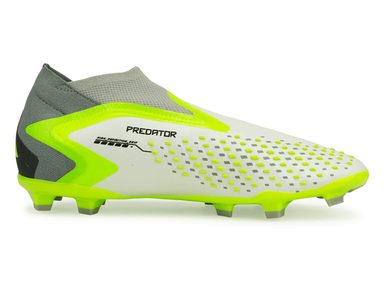 adidas Kids Predator Acccuracy+ FG White/Lucid Lemon