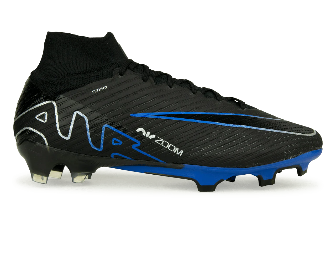 Nike Men's Zoom Mercurial Superfly 9 Elite FG Black/Blue