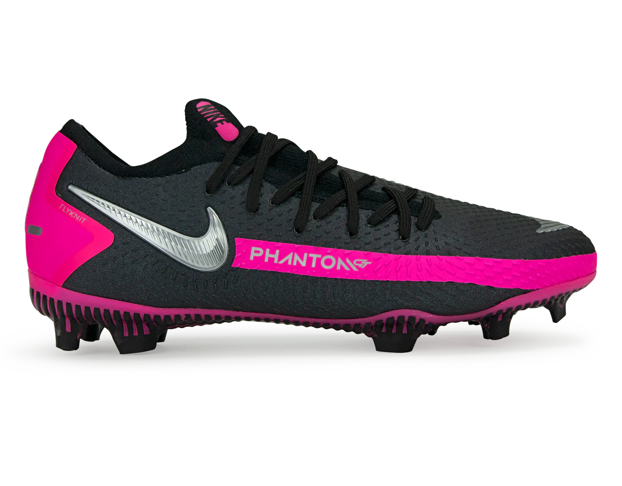 Nike Kids Phantom GT Pro FG Black/Metallic Silver