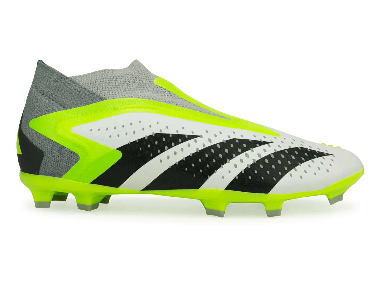 adidas Kids Predator Acccuracy+ FG White/Lucid Lemon