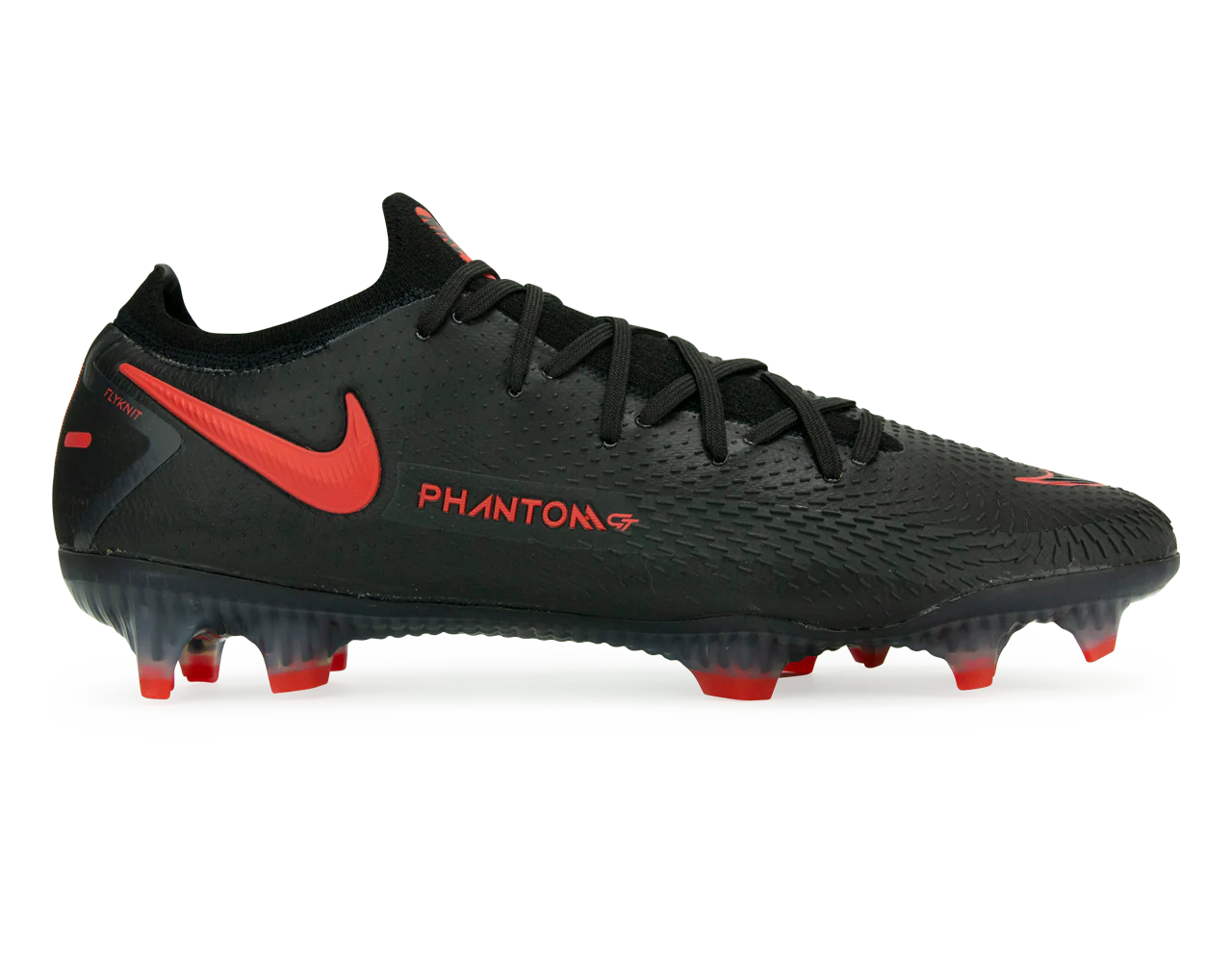 Nike Men's Phantom GT Elite FG Black/Dark Smoke Grey/Chile Red