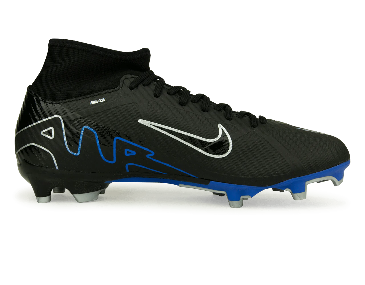 Nike Men's Zoom Mercurial Superfly 9 Academy FG/MG Black/Blue