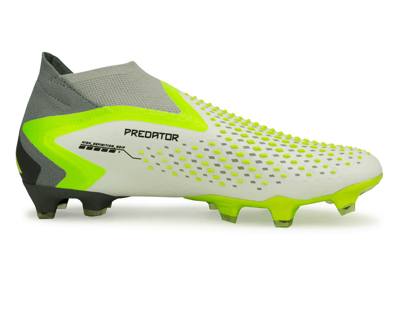adidas Men's Predator Accuracy+ FG White/Lucid Lemon