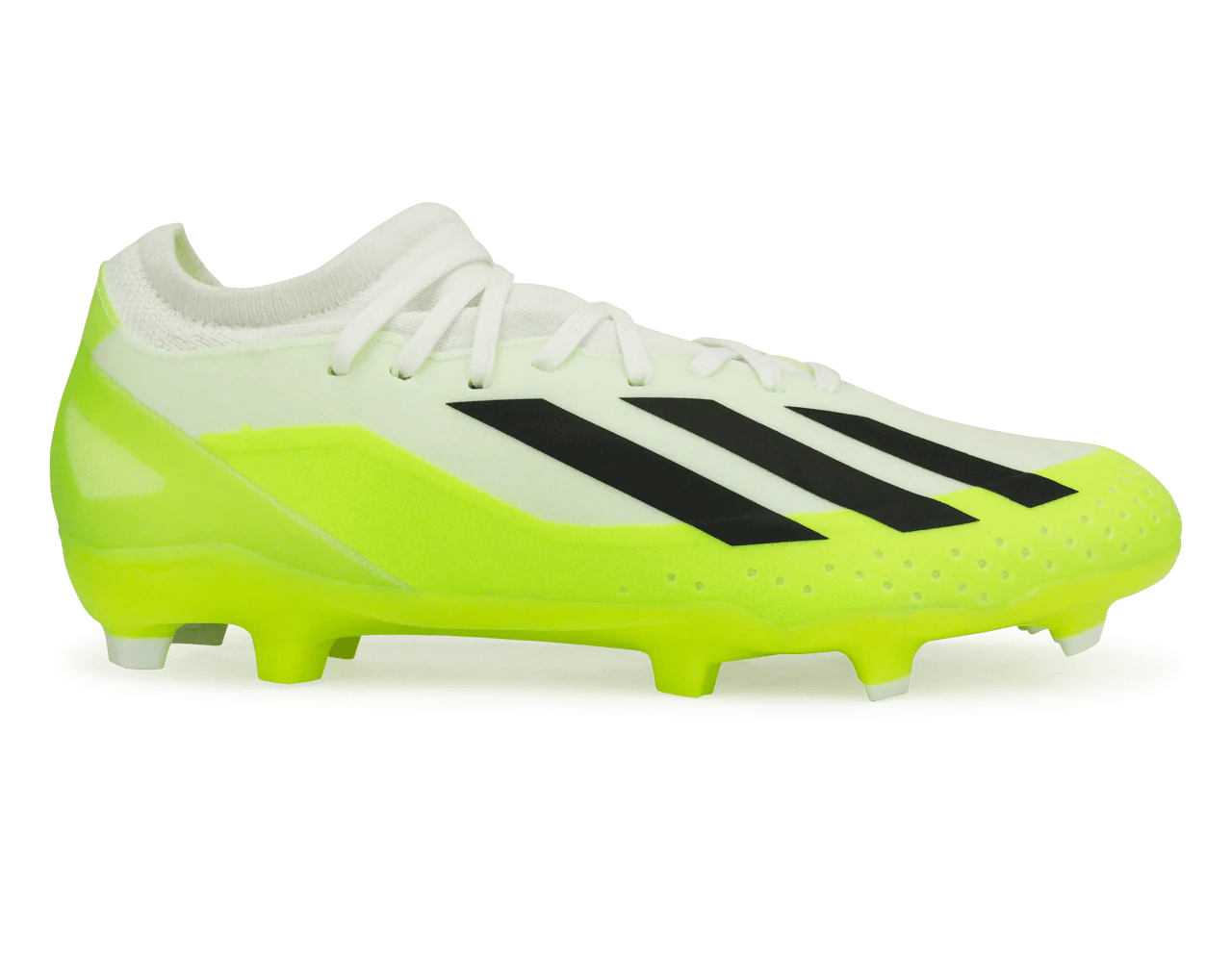 adidas Men's X Crazyfast.3 FG White/Lucid Lemon