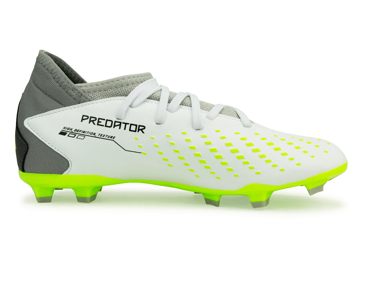 adidas Kids Predator Accuracy.3 FG White/Lucid Lemon