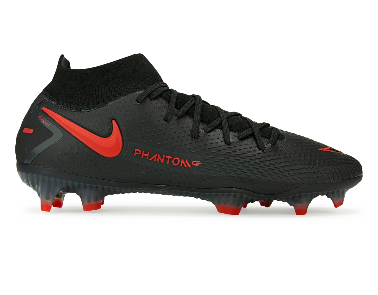 Nike Men's Phantom GT DF Elite FG Black/Dark Smoke Grey/Chile Red