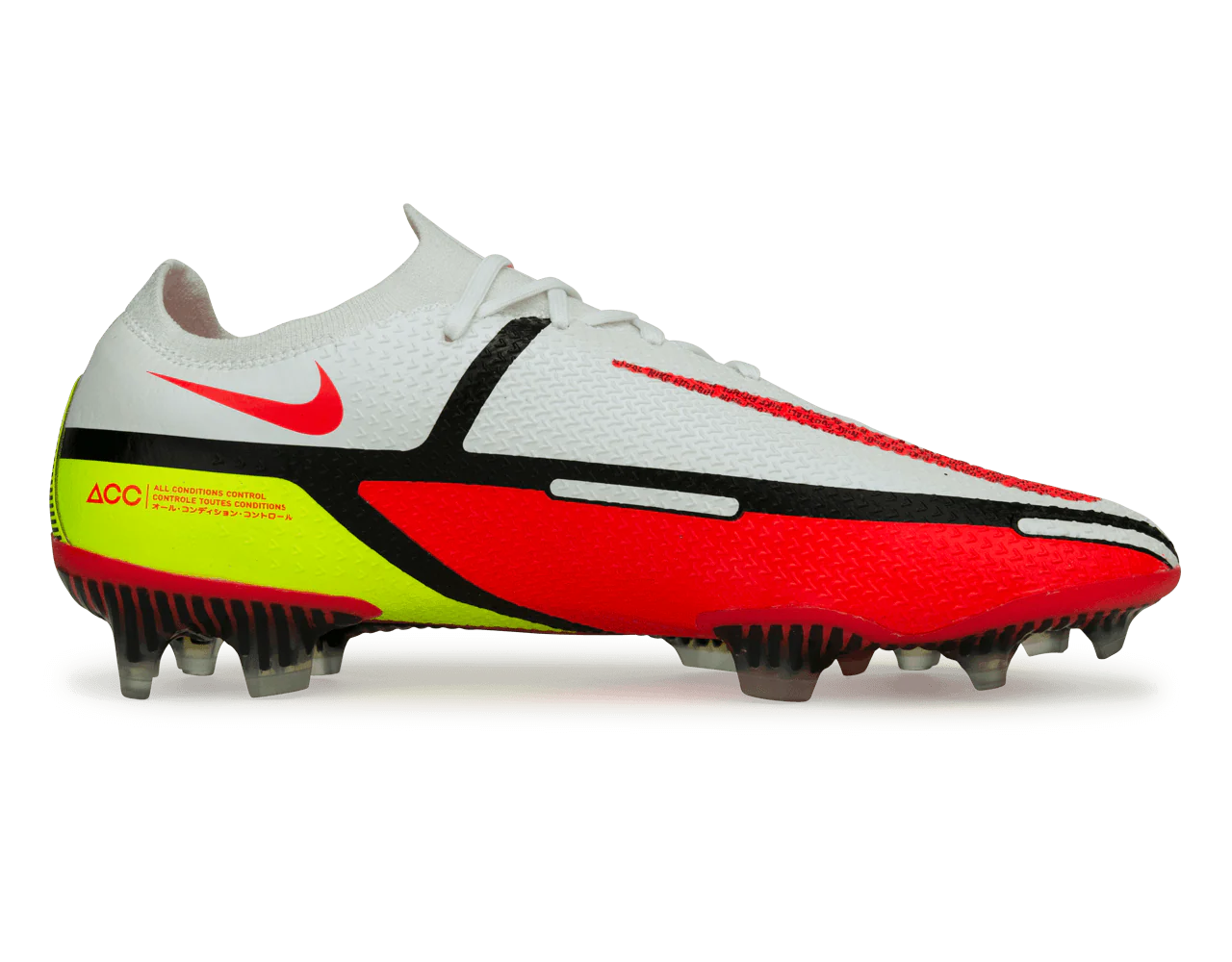 Nike Men's Phantom GT2 Elite FG White/Bright Crimson