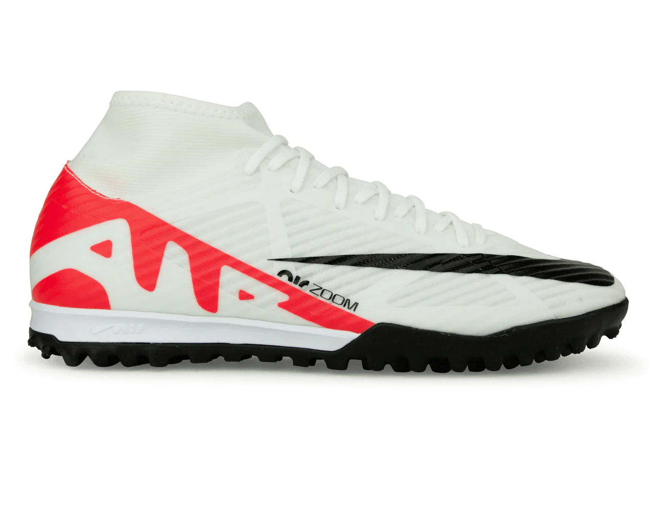 Nike Men's Zoom Mercurial Superfly 9 Academy TF White/Red