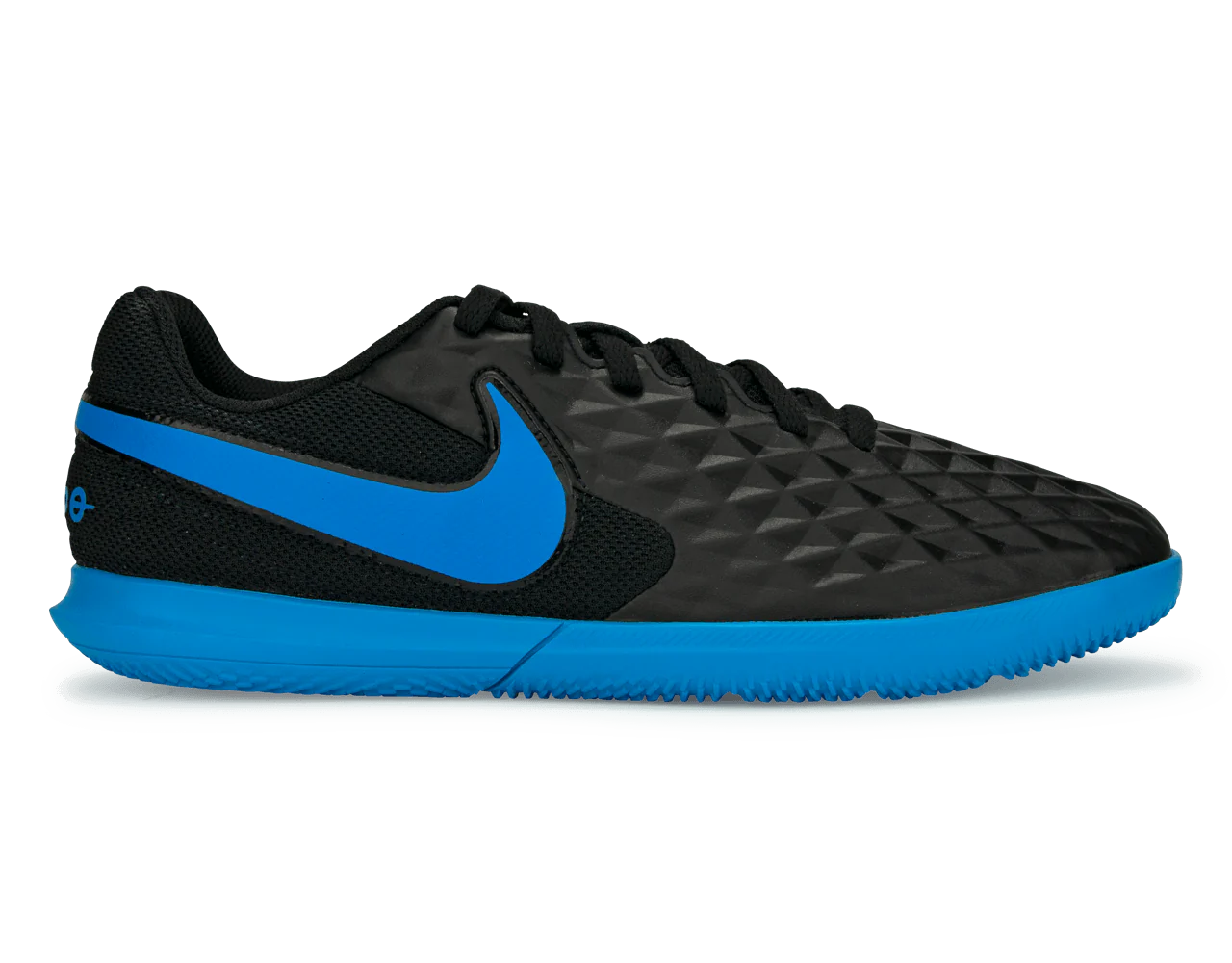 Nike Kids Legend 8 Club Indoor Soccer Shoes Black/Blue Hero