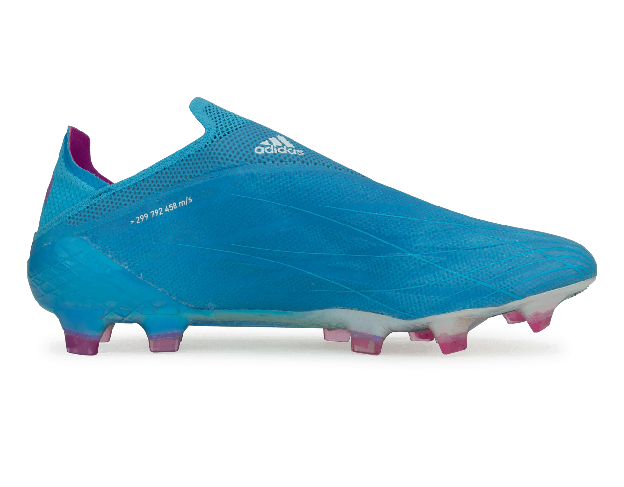 adidas Men's X Speedflow+ FG Sky Blue/Pink/White