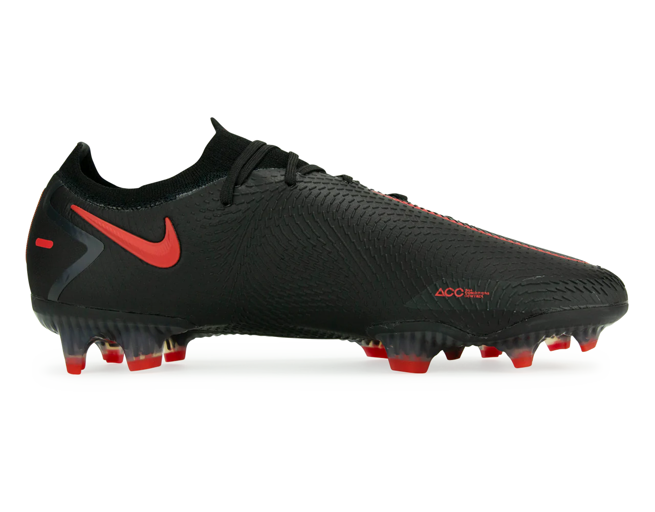 Nike Men's Phantom GT Elite FG Black/Dark Smoke Grey/Chile Red