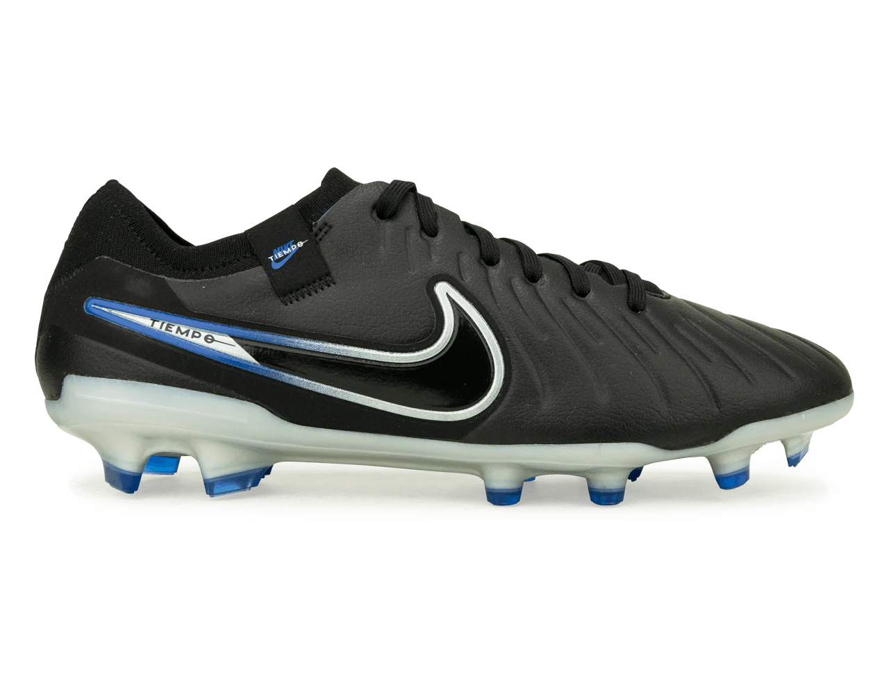 Nike Men's Tiempo Legend 10 Pro FG Black/Chrome/Royal