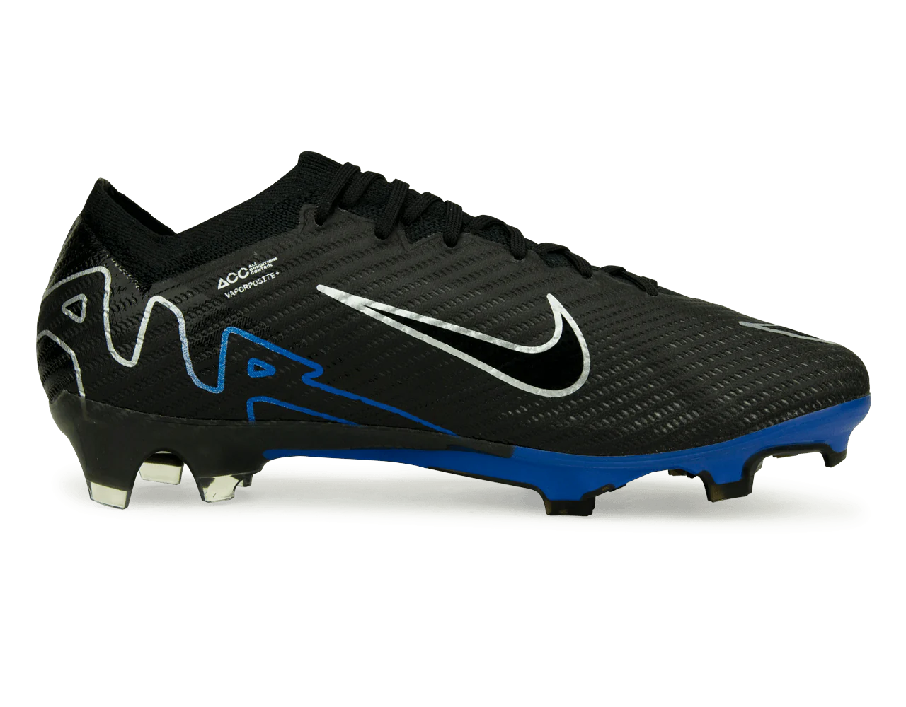 Nike Men's Zoom Mercurial Vapor 15 Elite FG Black/Blue