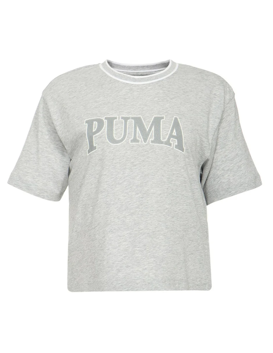 Playera Puma Dama Squad Gris 67790304