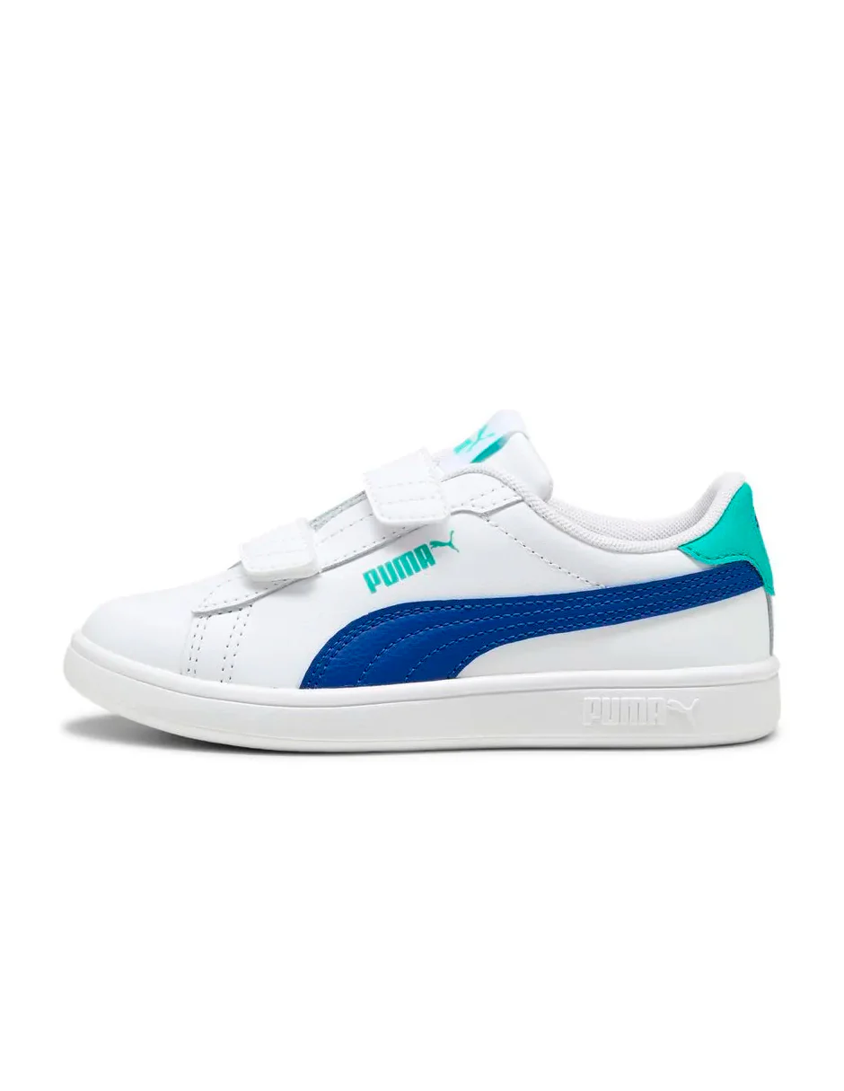 Tenis Niño Puma Smash 3.0 Blanco 39203318 (17.0 -22.0)