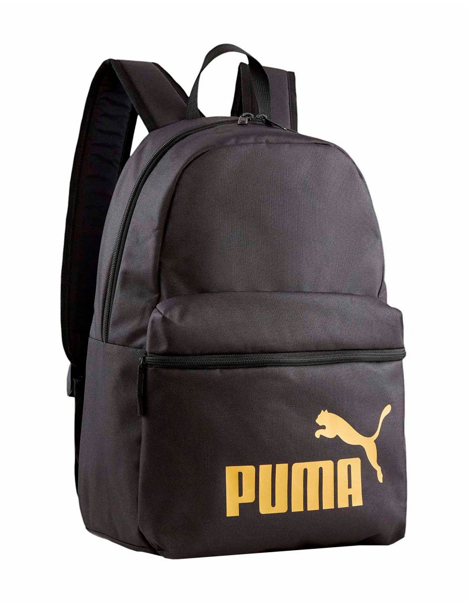 Mochila Puma Phase Negro Dorado 07994303