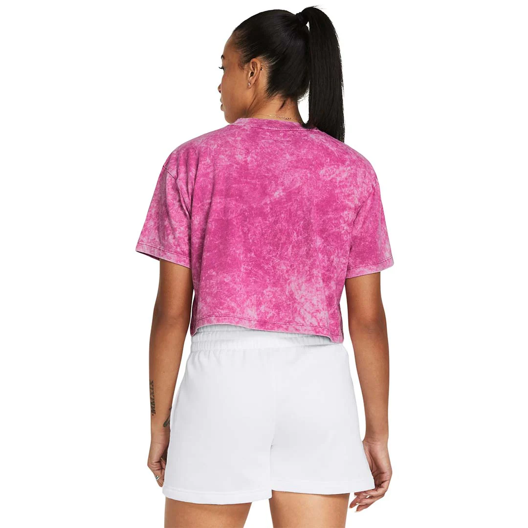 Under Armour Women Wash Logo Repeat Crop SS | 1385993-686