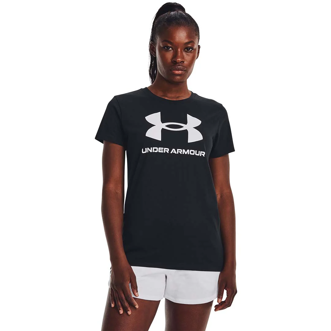 Under Armour Women Sportstyle Logo Short Sleeve | 1356305-001