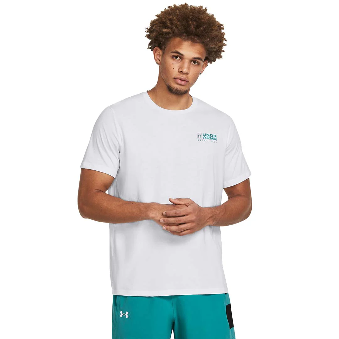 Under Armour Men Bball Logo Court SS | 1382850-100