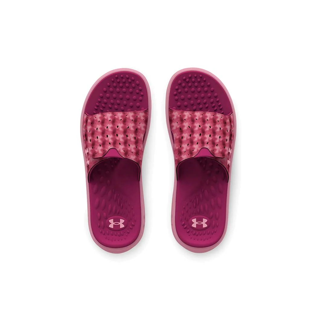 Under Armour Women Ignite Pro Graphic Strap Slides | 3026028-606