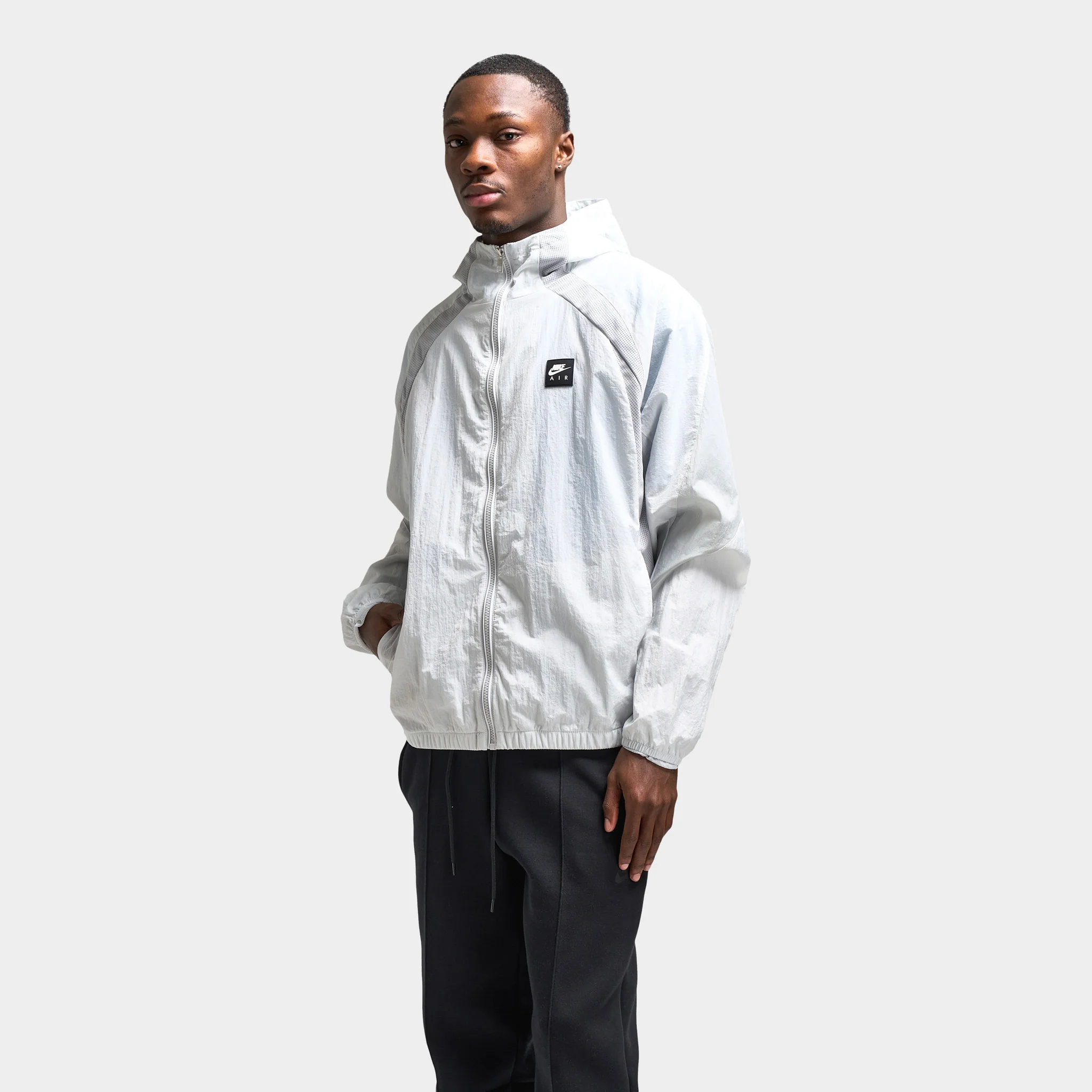 Nike Air Woven Jacket Photon Dust / Lt Smoke Grey - Black