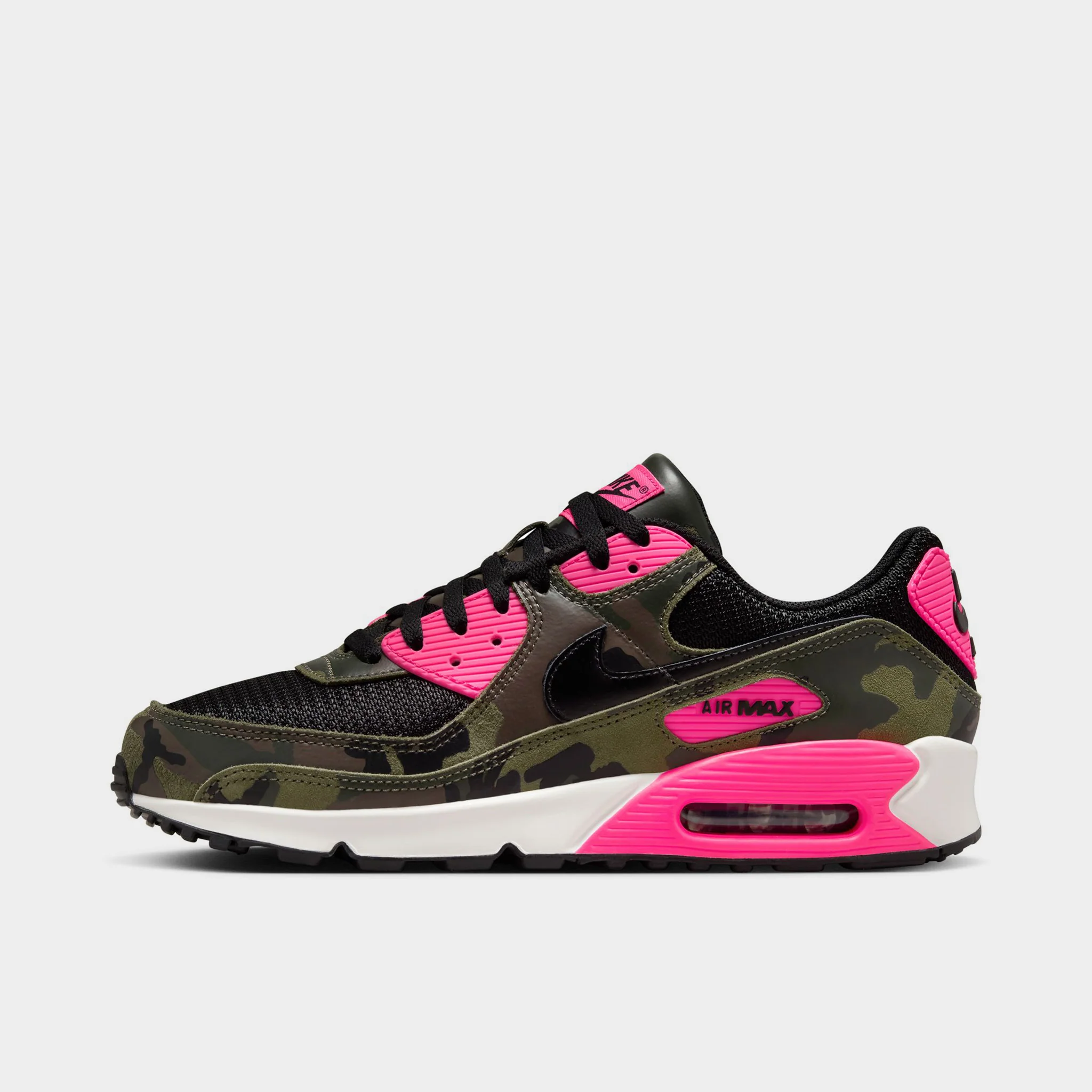 Nike Air Max 90 Premium Sequoia / Black - Hyper Pink