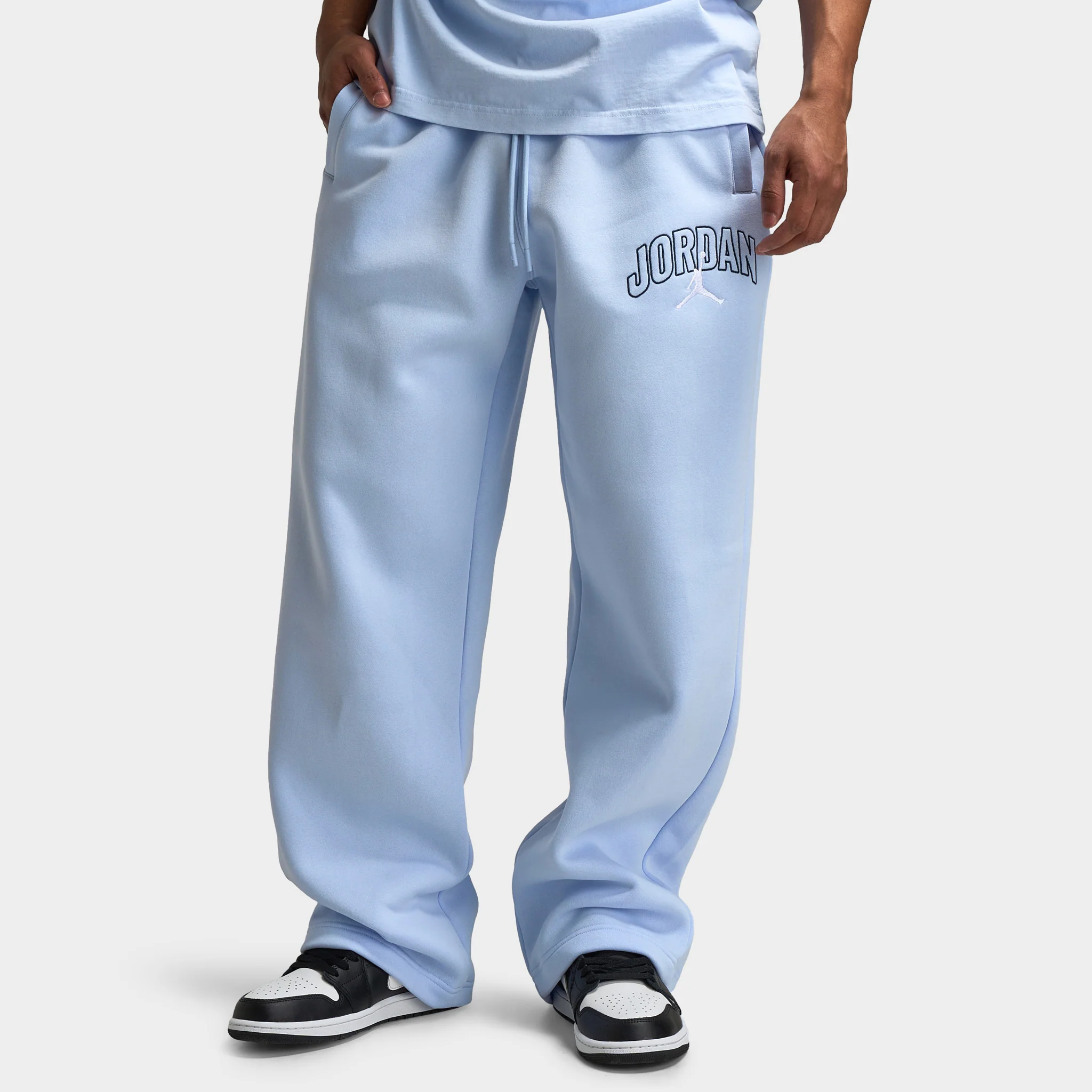 Jordan Brooklyn Oversized Open Hem Pants / Hydrogen Blue