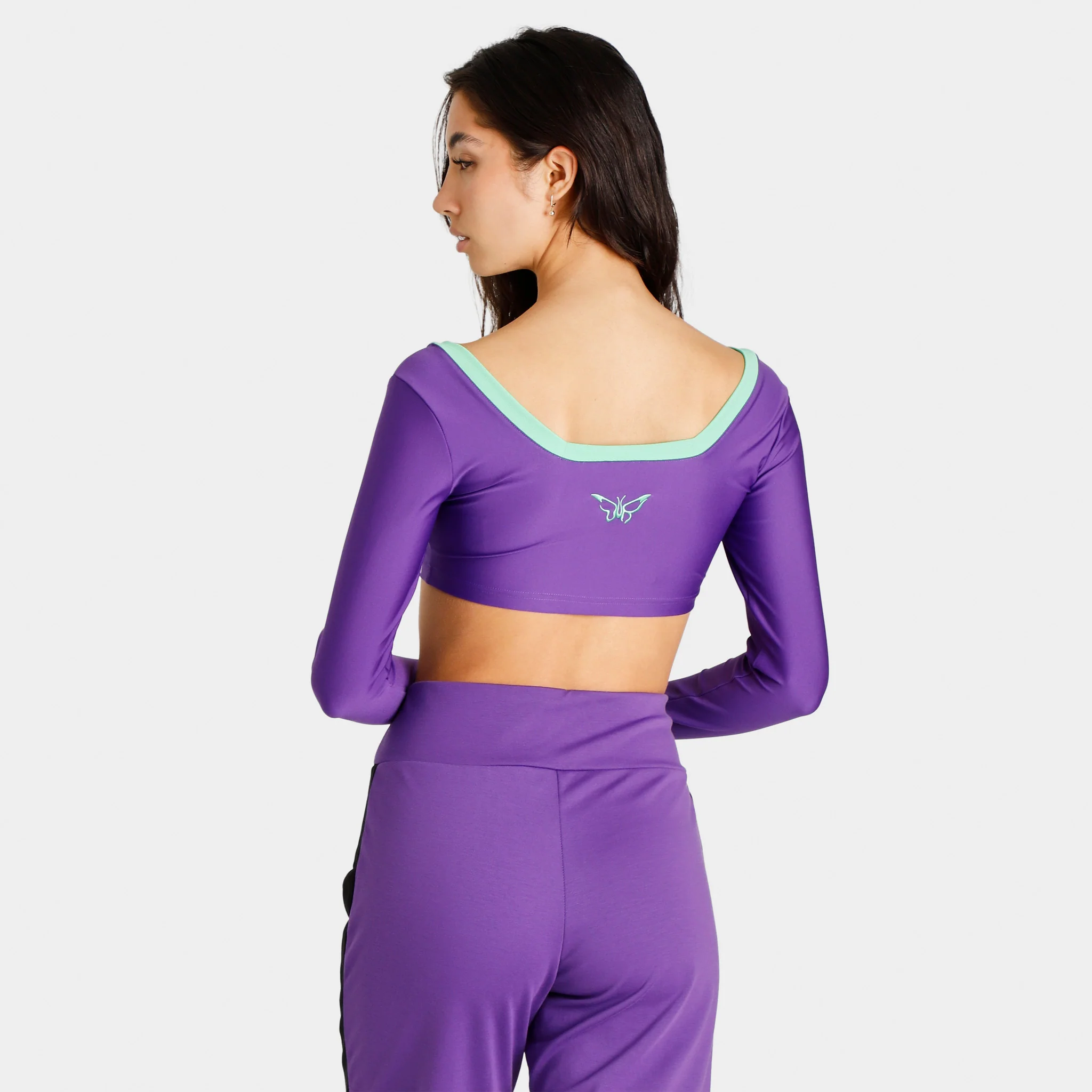 Puma x Dua Lipa Women's Crop Long Sleeve T-shirt / Royal Purple