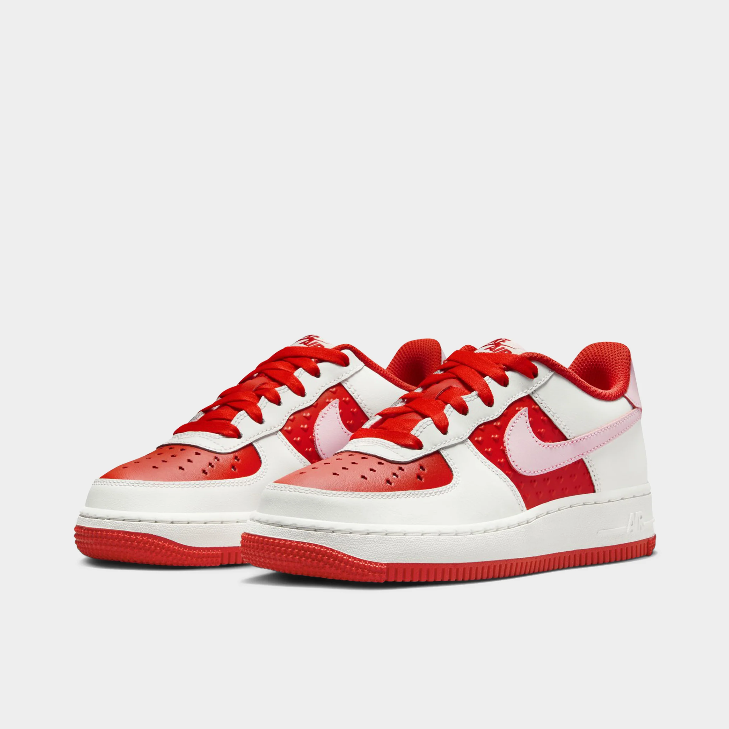 Nike Air Force 1 GS Summit White / Pink Foam - Light Crimson