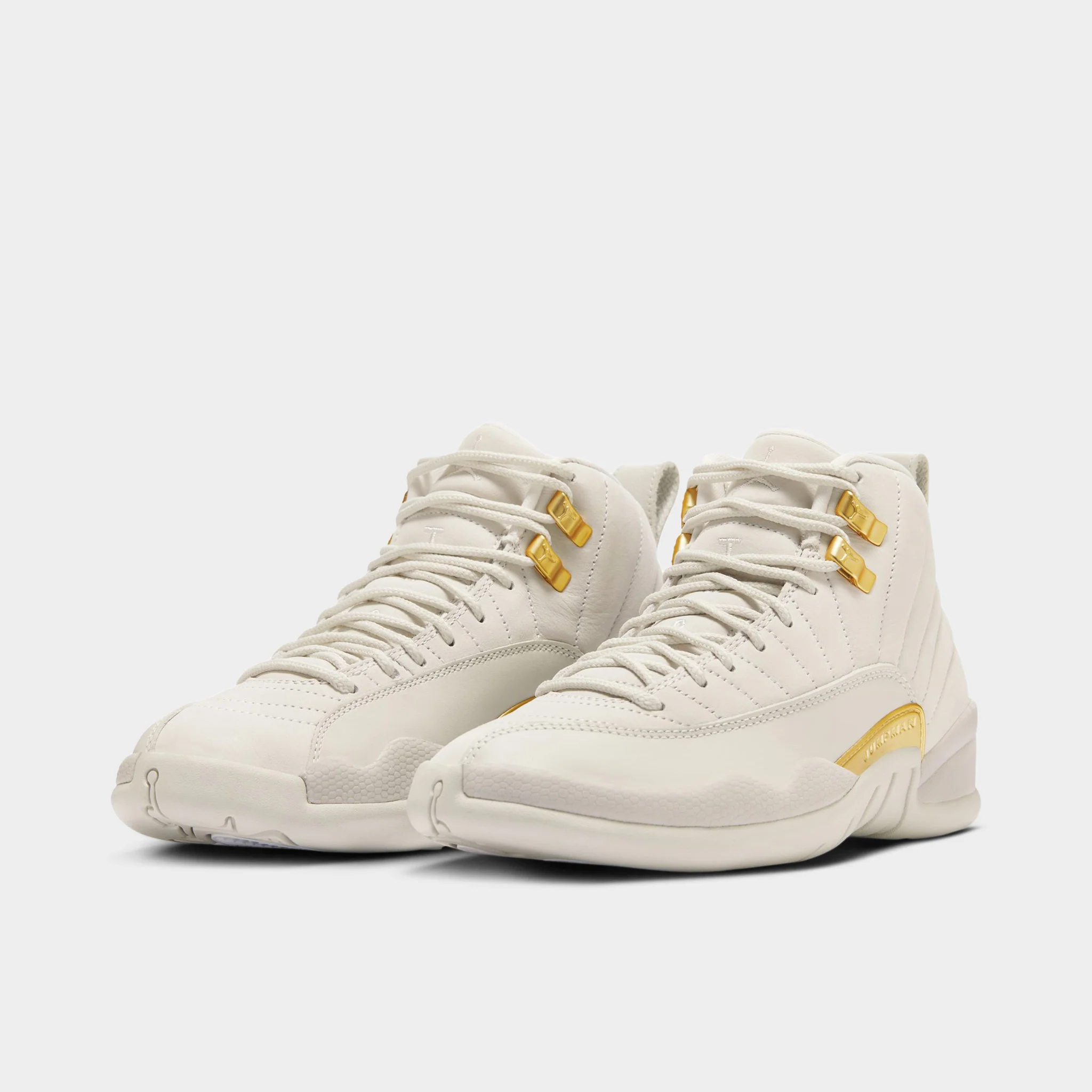 Jordan Women's 12 Retro Phantom / Metallic Gold - White