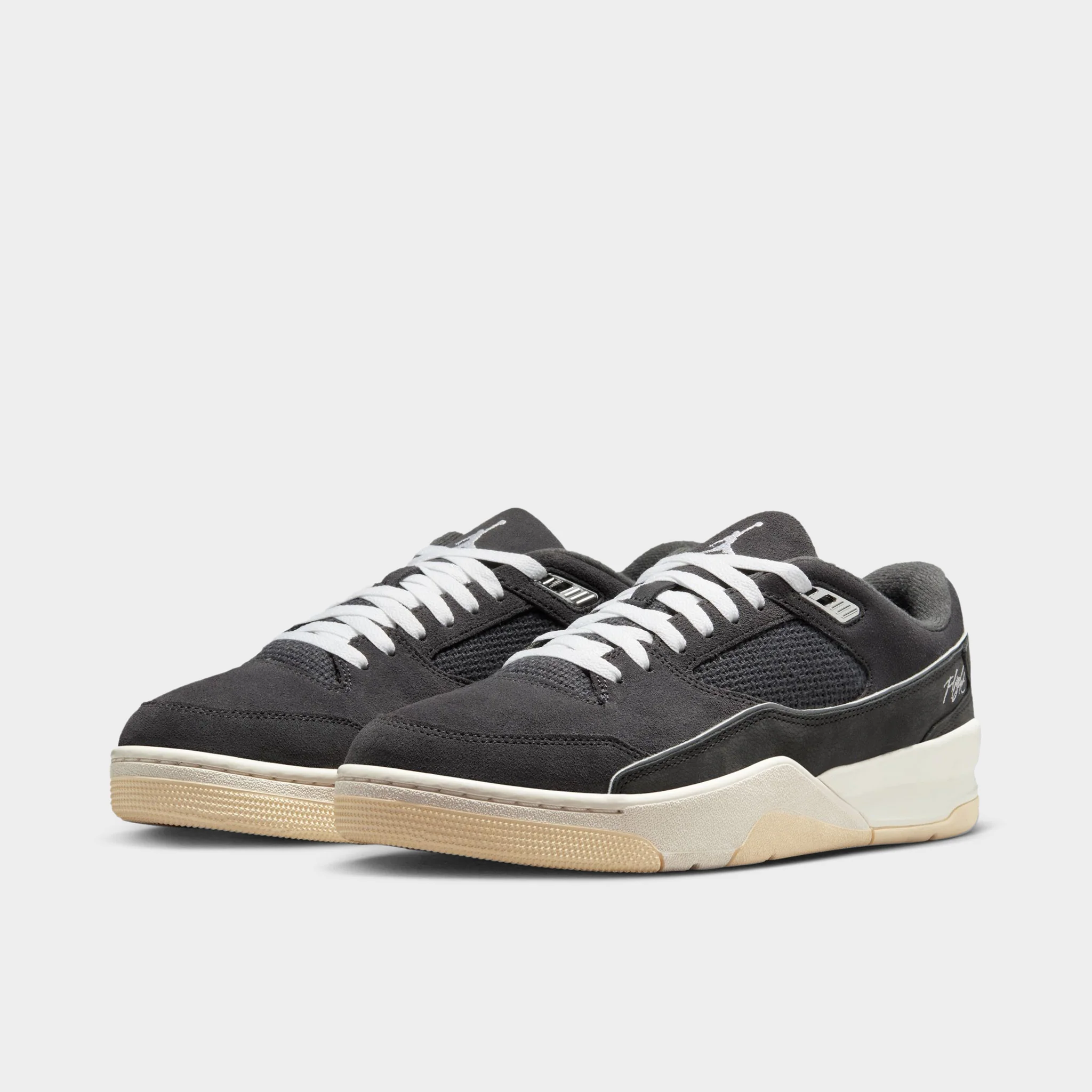 Jordan Flight Court Anthracite / White - Sail