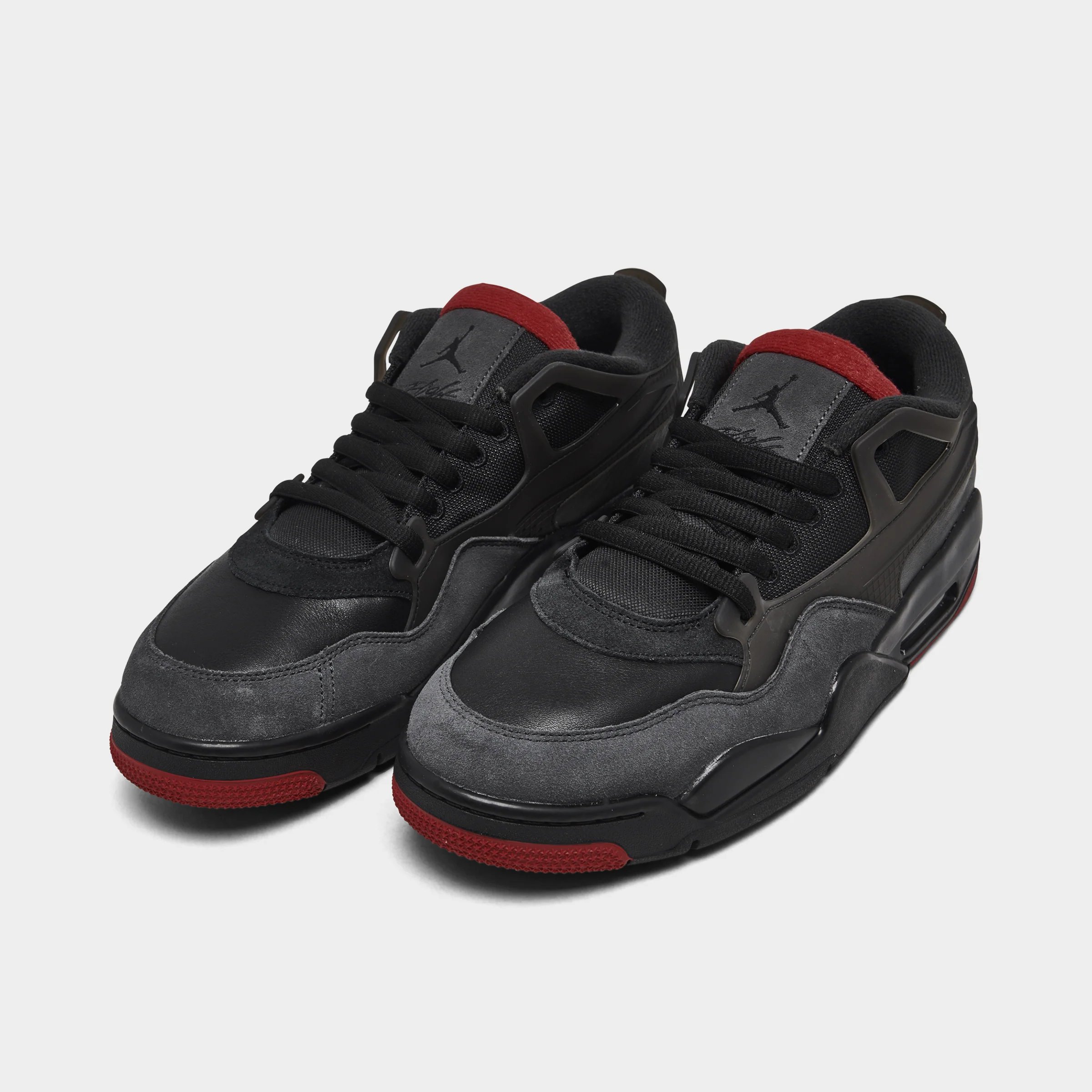 Jordan 4 RM Black / Varsity Red - Anthracite
