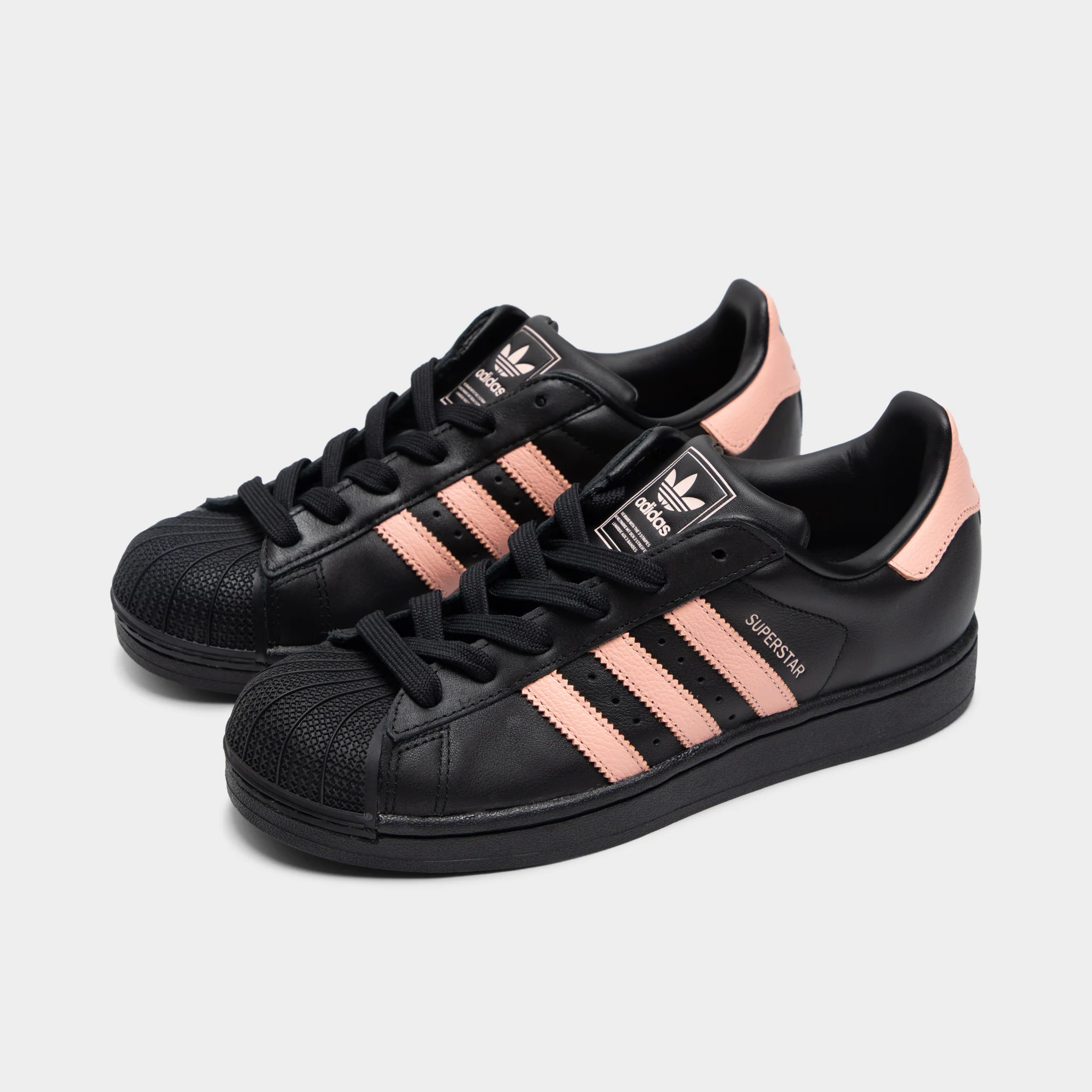 adidas Women's Superstar II Core Black / Glow Pink