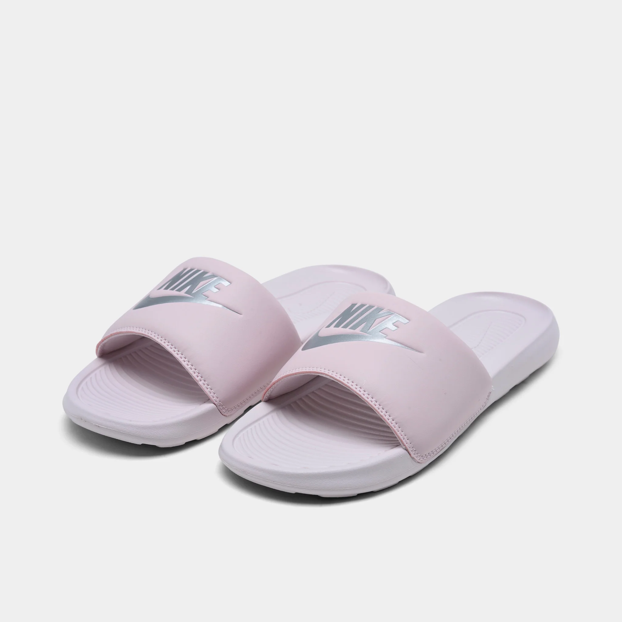 Nike Women's Victori One Slide Sandals Barely Rose / Metallic Silver - Barely Rose