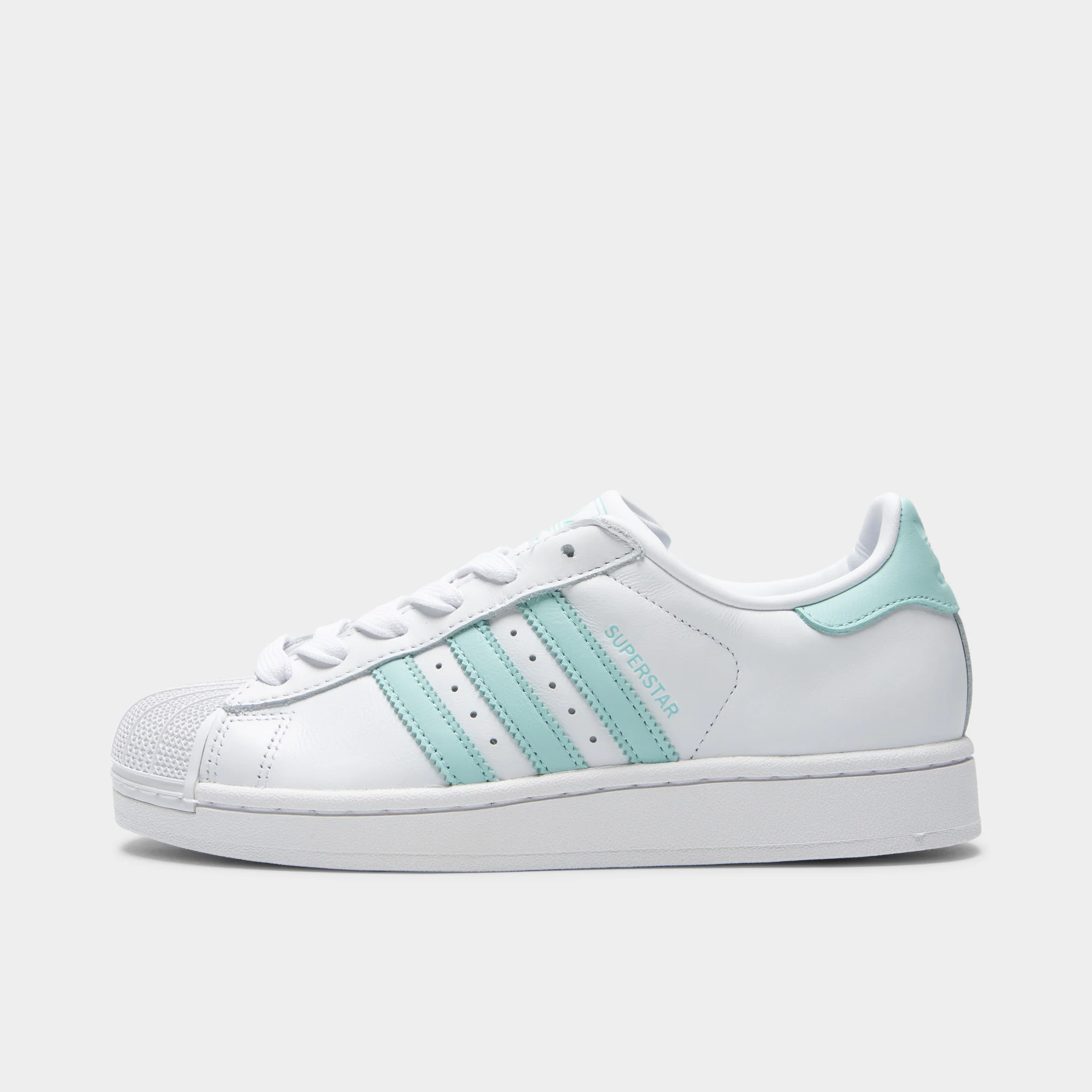 adidas Women's Superstar II White / Semi Flash Aqua - Easy Mint