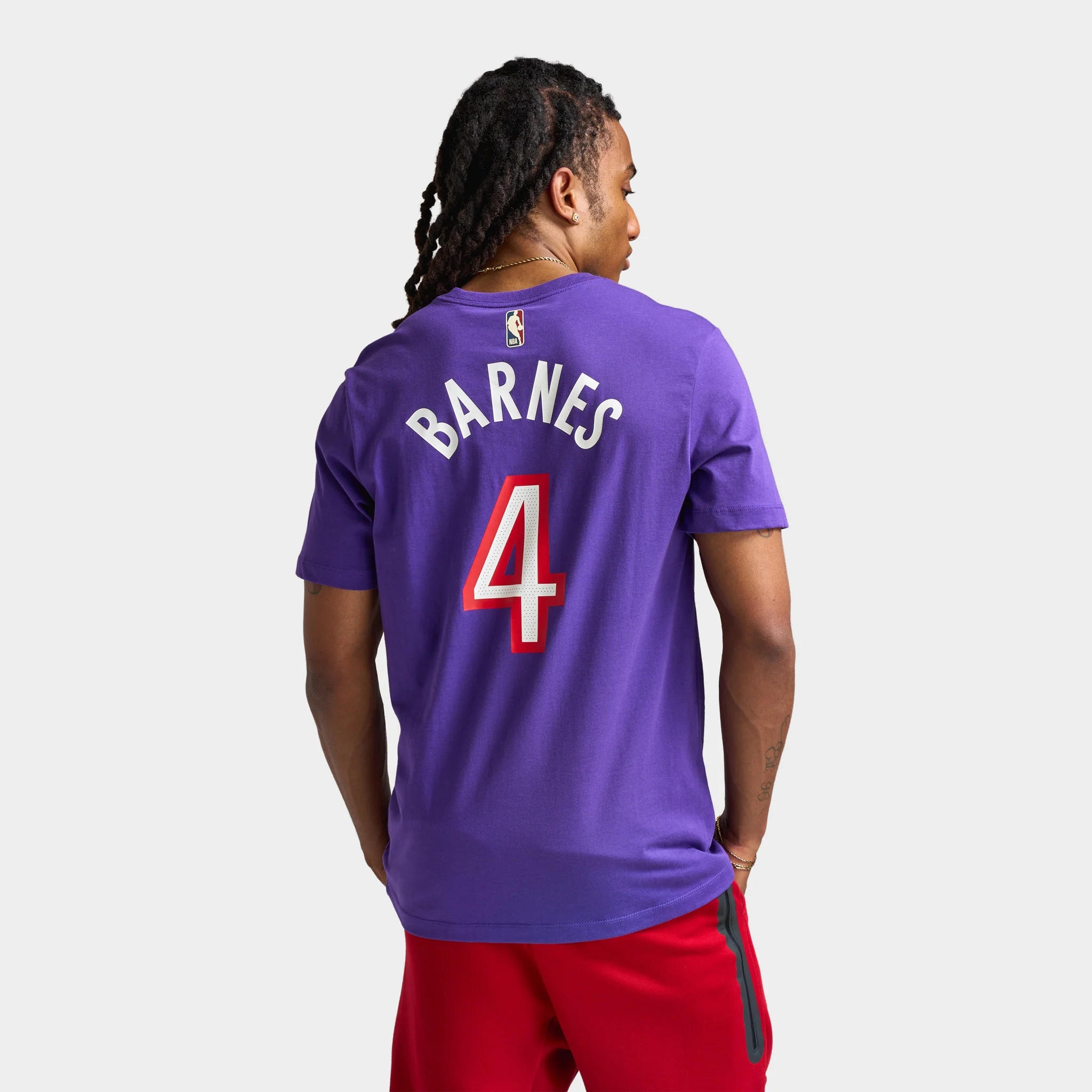 Nike Scottie Barnes Toronto Raptors Essential Hardwood Classics T-Shirt Field Purple / Barnes Scottie