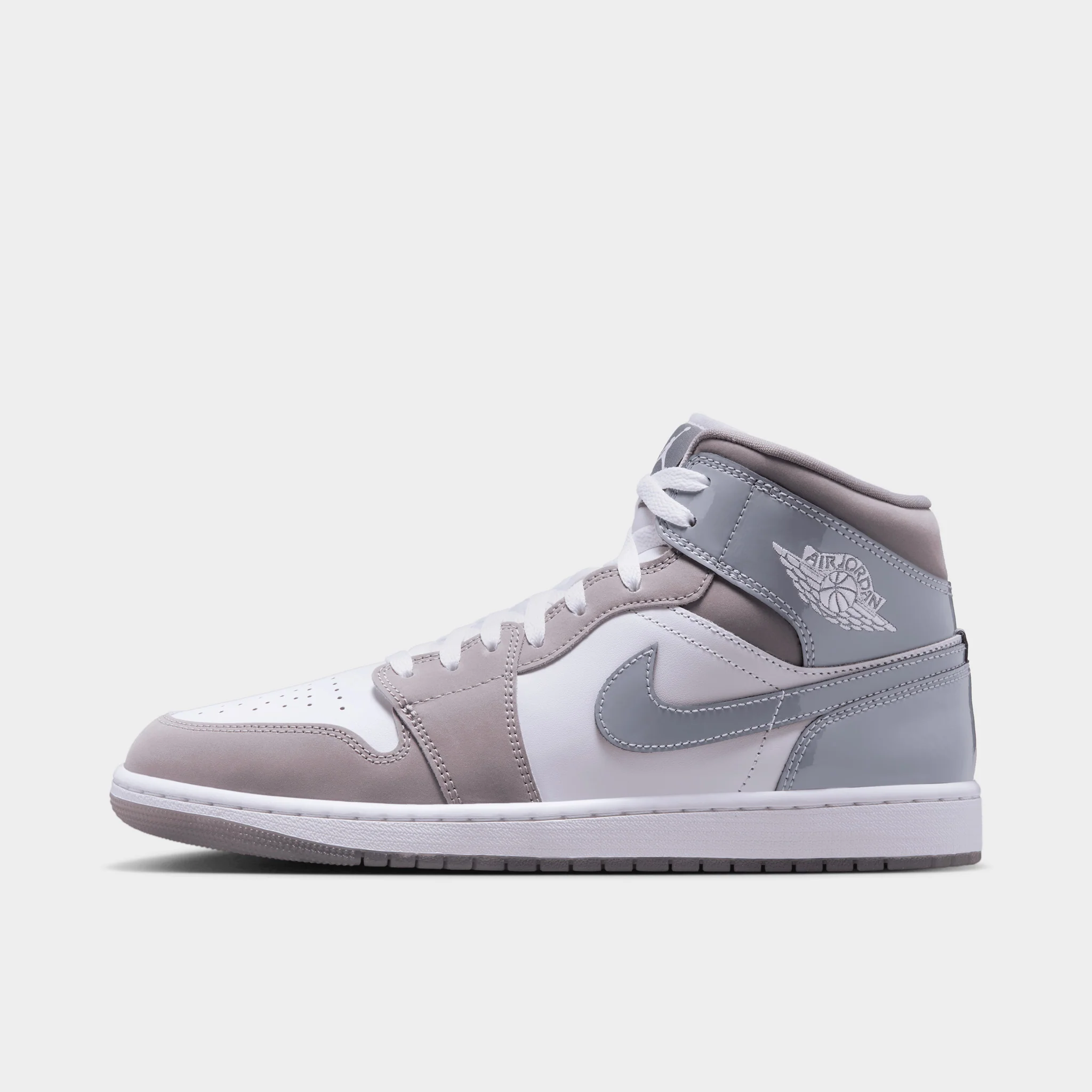 Jordan 1 Mid SE White / Cool Grey - Medium Grey