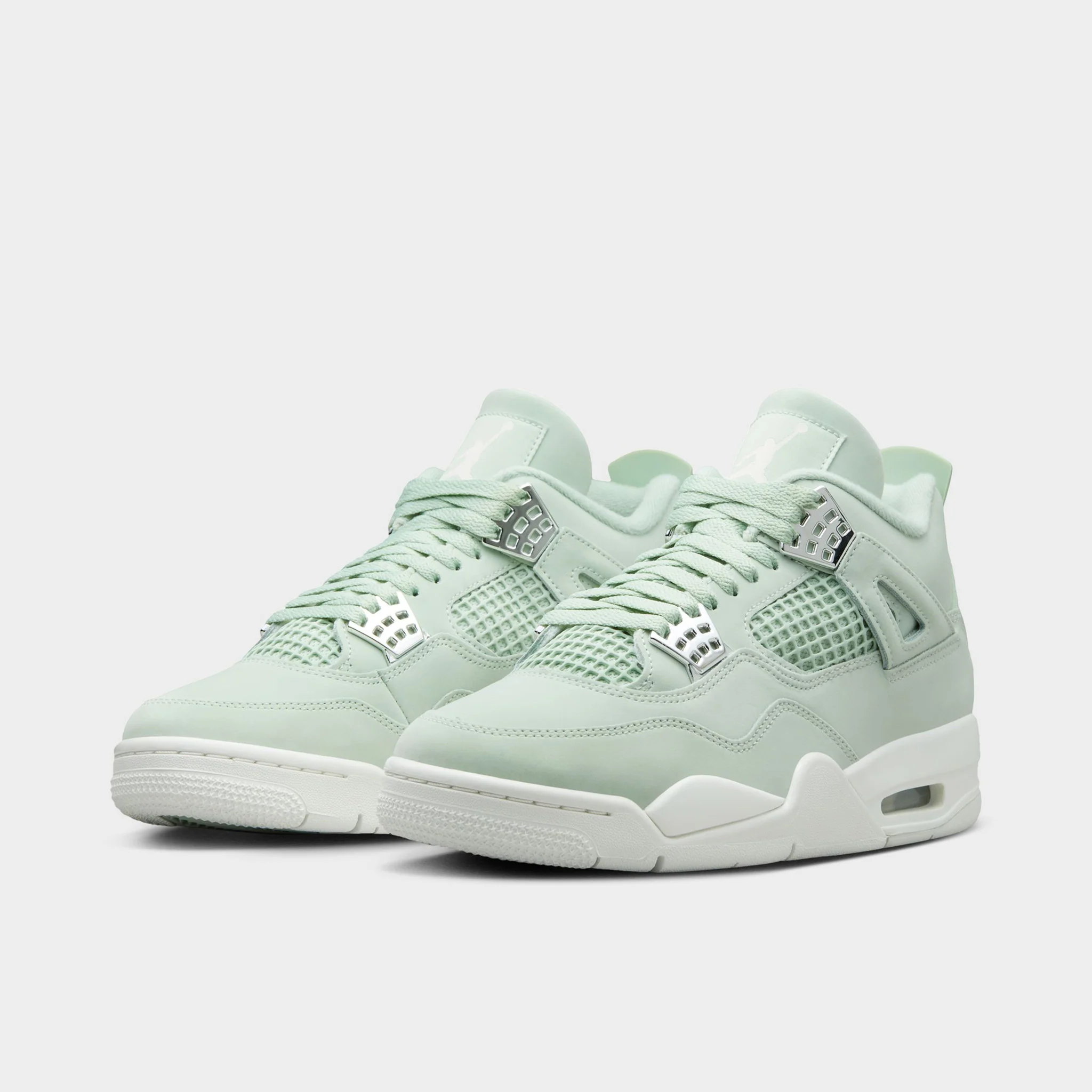 Jordan Women's 4 Retro Seafoam / Sail - Metallic Silver