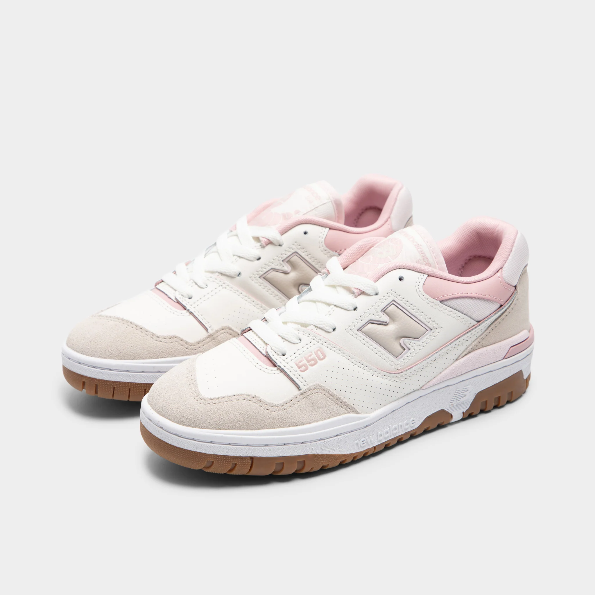 New Balance Women's 550 Sea Salt / Pink Graphite - Pink Orb