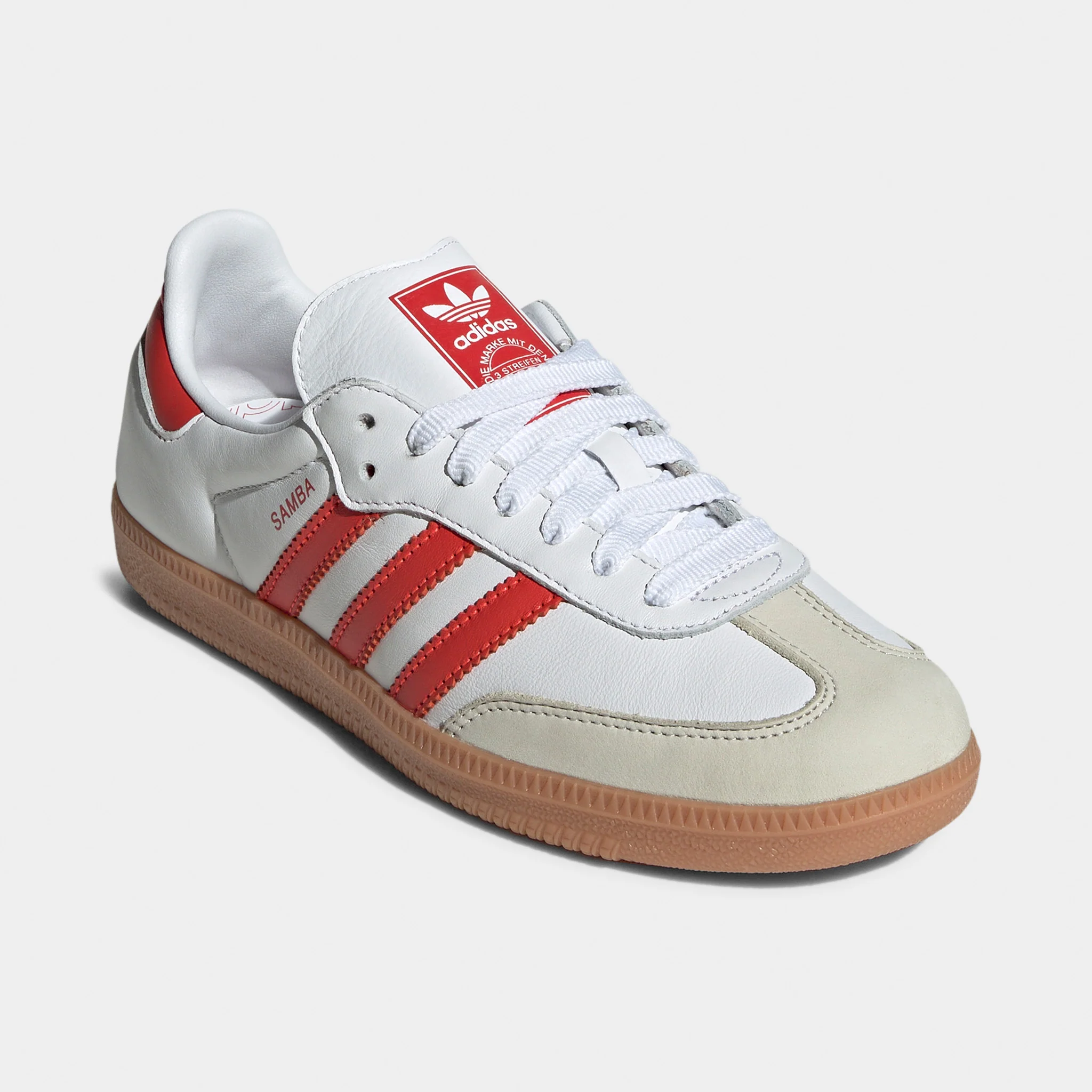 adidas Originals Women's Samba OG White / Solar Red - Off White