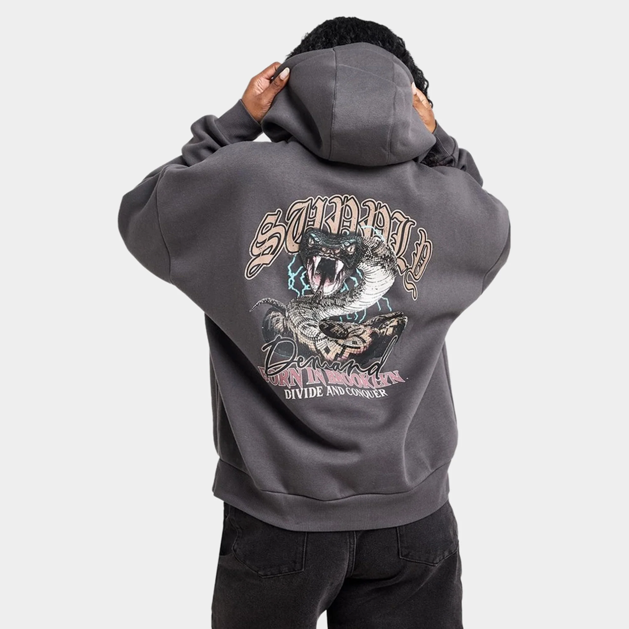 Supply & Demand Women's Born Graphic Hoodie / Black Oyster