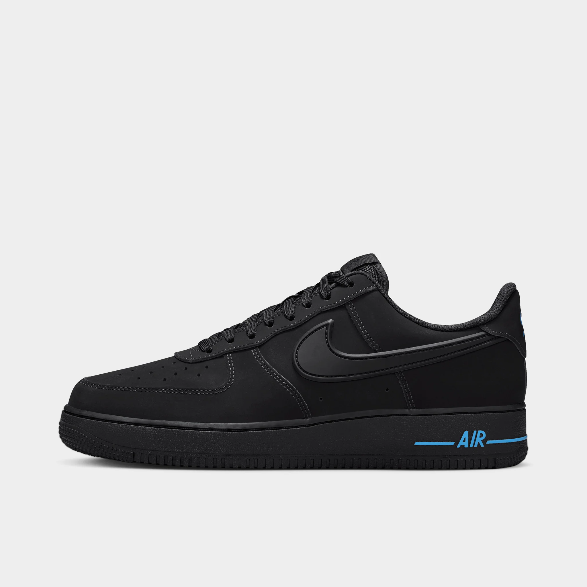 Nike Air Force 1 '07 Black / Black - University Blue