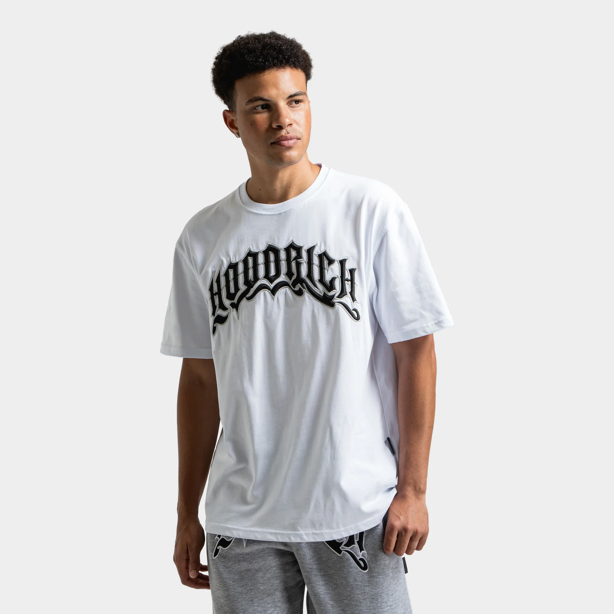 Hoodrich Ritual Embroidered T-Shirt Black / White