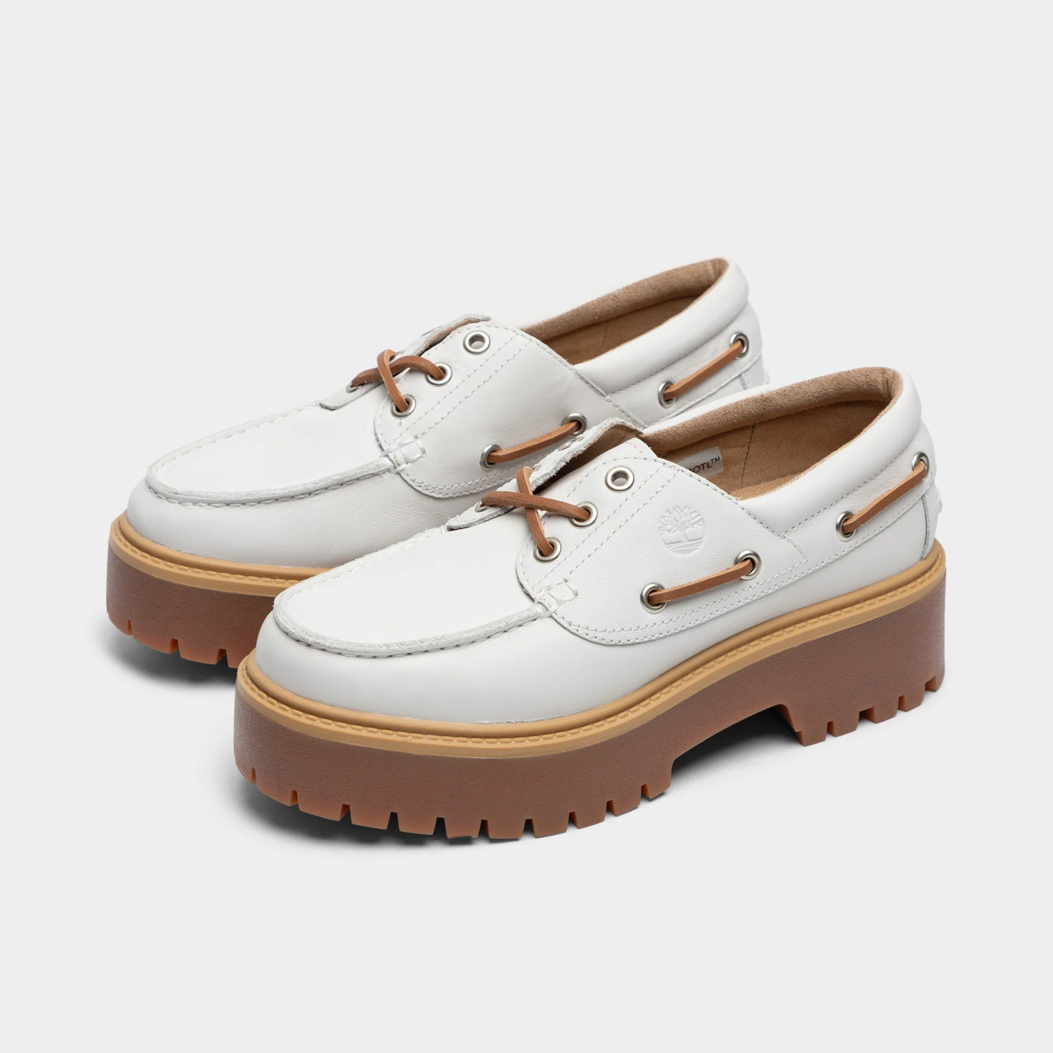 Timberland Women's Stone Street Boat Shoe / White
