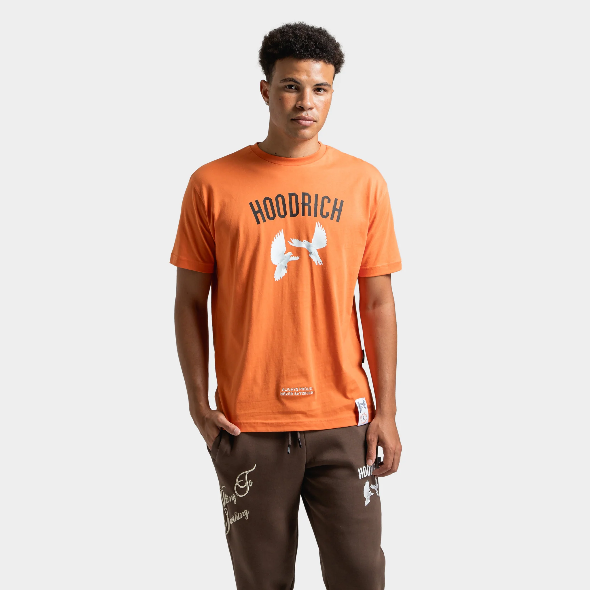 Hoodrich Take Flight V2 T-Shirt Burnt Orange / Black - Blan