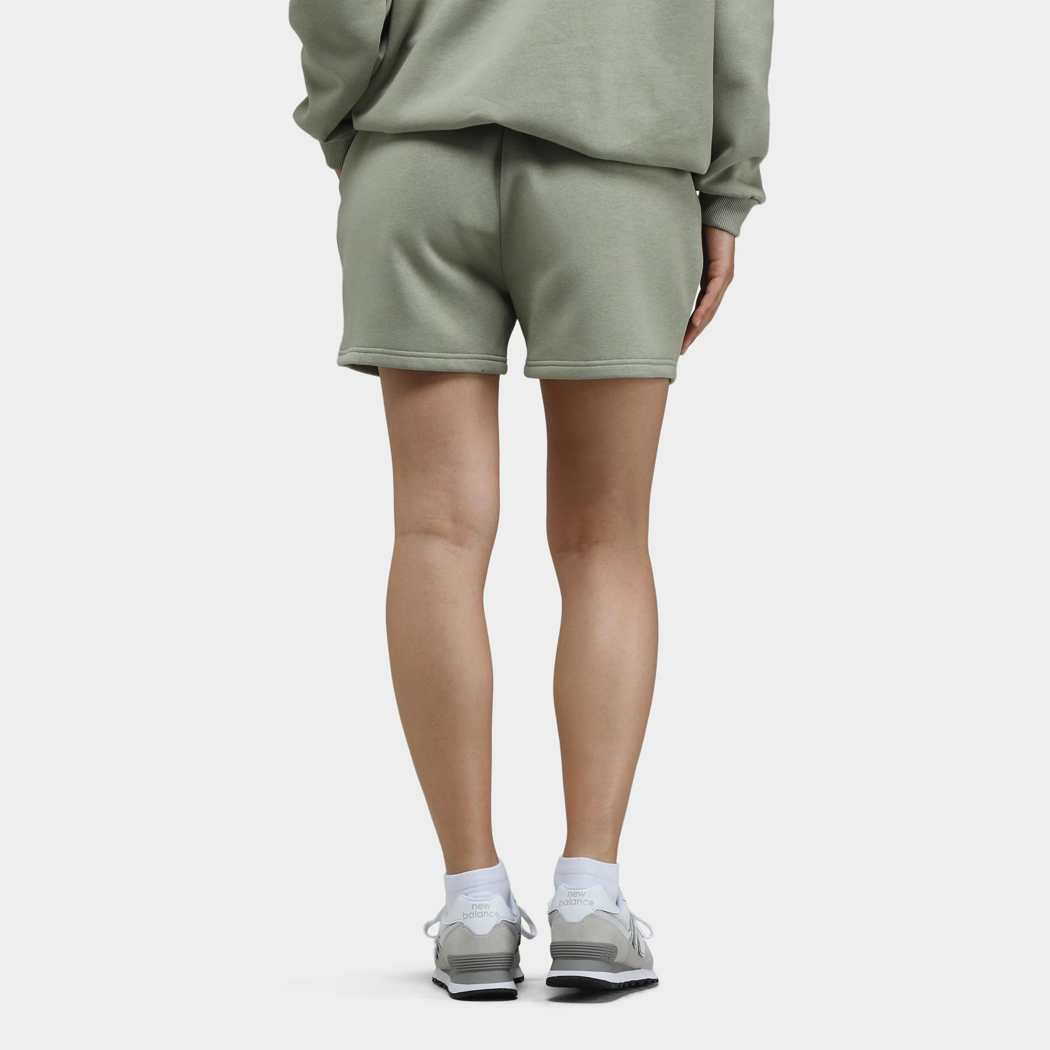 Pink Soda Women's Baton Fleece Shorts / Seagrass