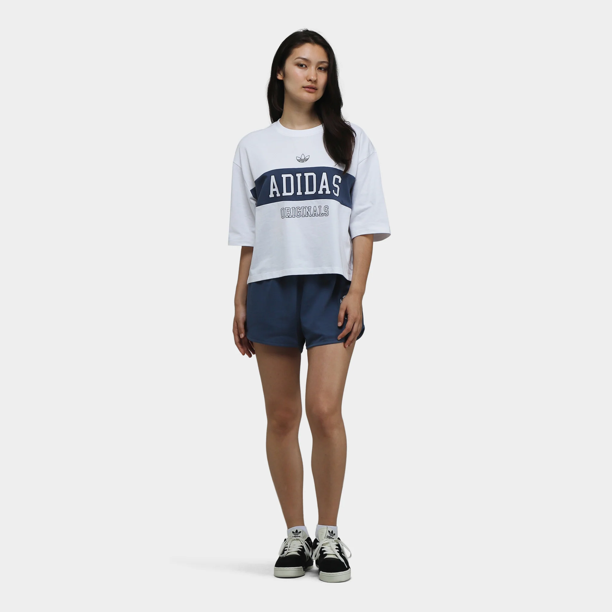adidas Originals Women's Boxy Cropped T-Shirt / White