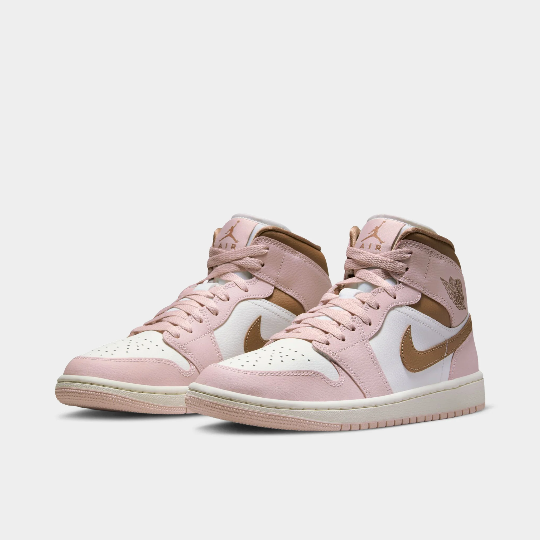 Jordan Women's 1 Mid Pink Oxford / Archaeo Brown - Sail