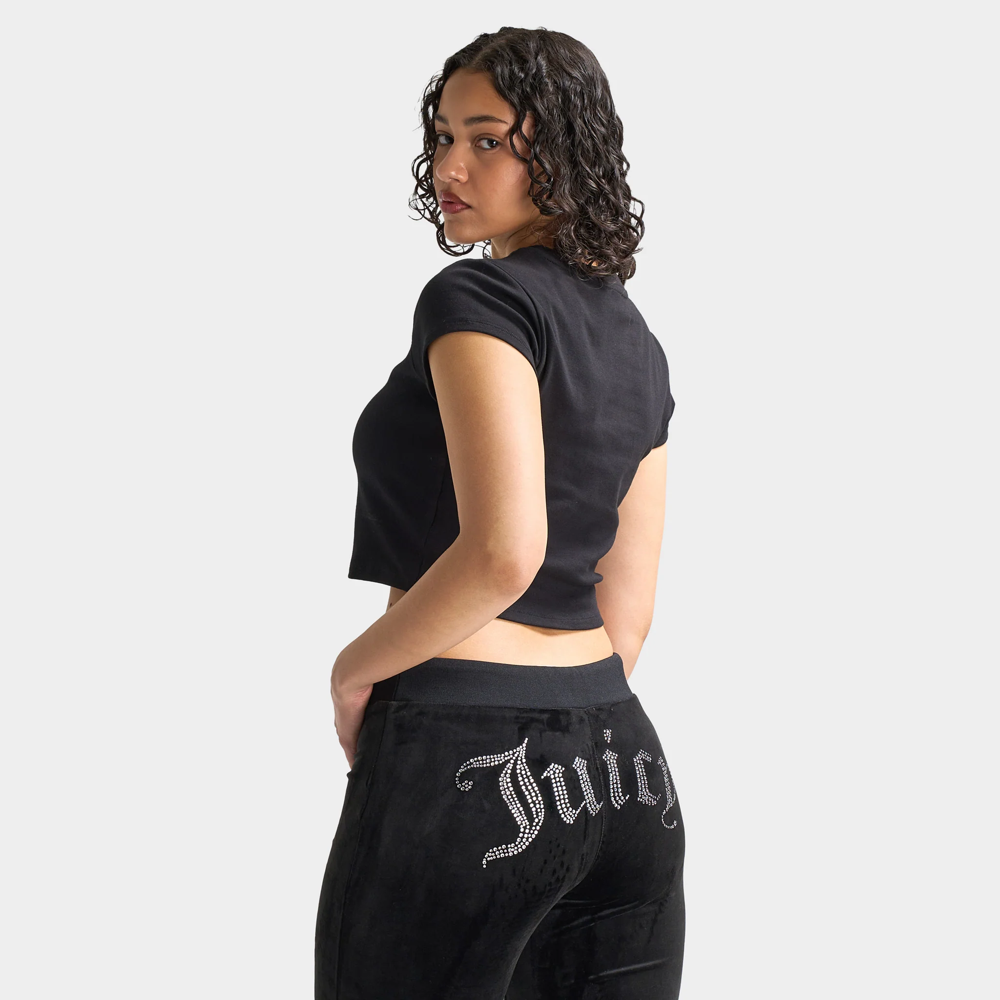 Juicy Couture Women's V-Day Baby T-Shirt / Liquorice